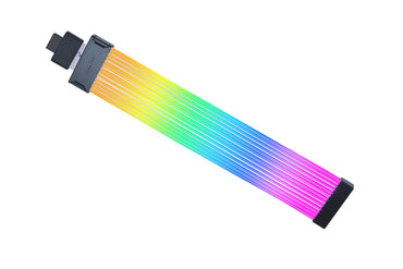 Cabo Lian Li Cables Strimer Sem fios 12+4-pin (12V-2X6) GPU ARGB Wide Extension / PW16-121W preto, transparent - imagem 2