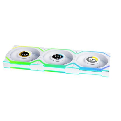 Ventoinha Lian Li Fan Uni Fan SL / 12SLLCD1W3W branco 3-Pack - imagem 4