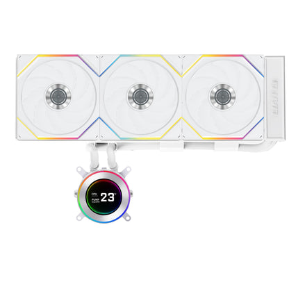 Refrigeração Líquida Lian Li Hydroshift II LCD-C 360TL / GHS2LCD36TW branco
