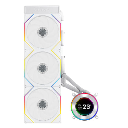 Refrigeração Líquida Lian Li Hydroshift II LCD-C 360TL / GHS2LCD36TW branco - imagem 2