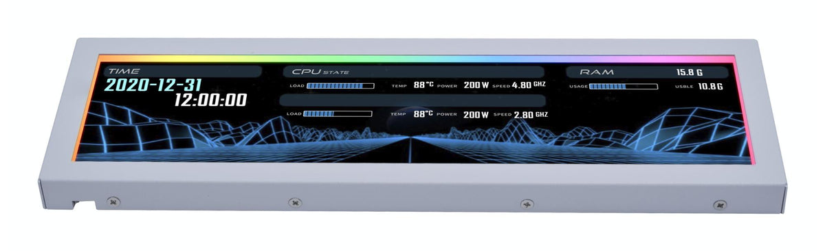 Caixa de Computador Lian Li 8.8" Universal IPS Ecrã / SM088W branco - imagem 4