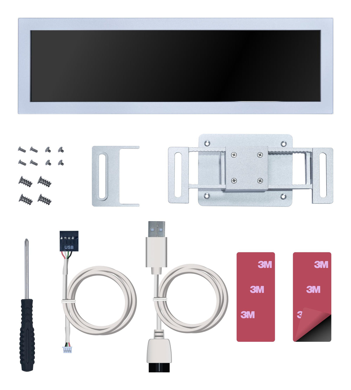 Caixa de Computador Lian Li 8.8" Universal IPS Ecrã / SM088W branco - imagem 6