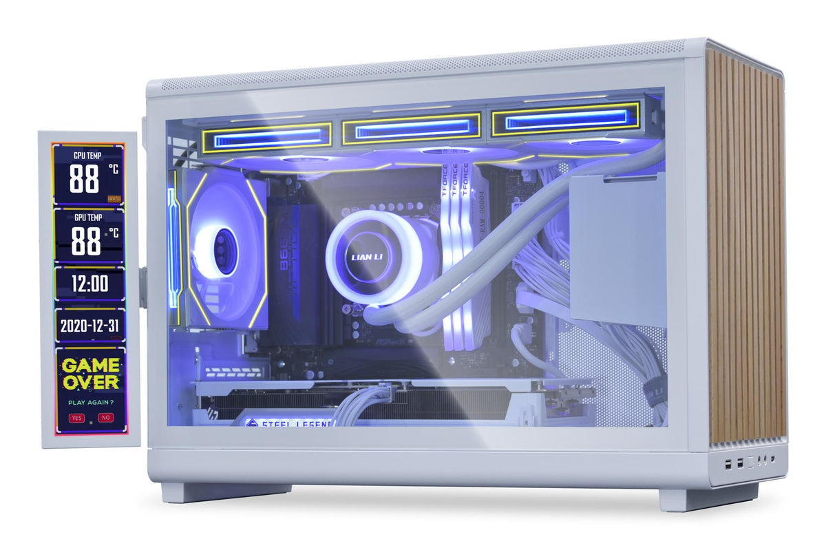 Caixa de Computador Lian Li 8.8" Universal IPS Ecrã / SM088W branco - imagem 7