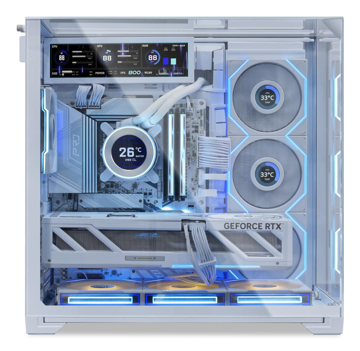 Caixa de Computador Lian Li 8.8" Universal IPS Ecrã / SM088W branco - imagem 9