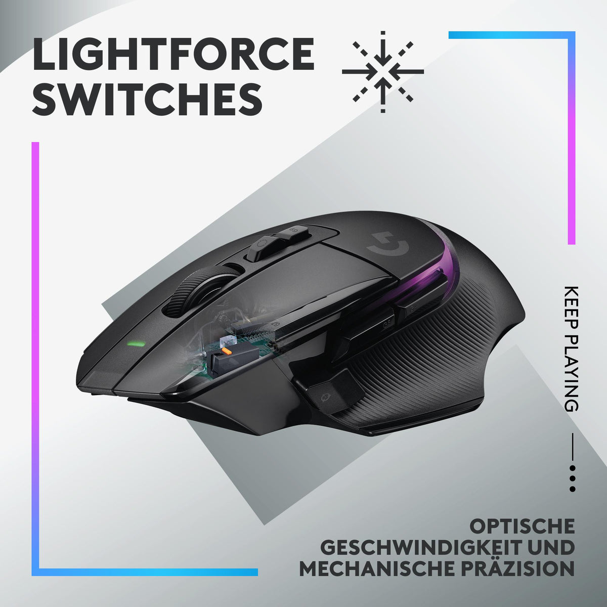 Rato Logitech G502 X Plus Lightspeed / 910-006162 preto - imagem 9