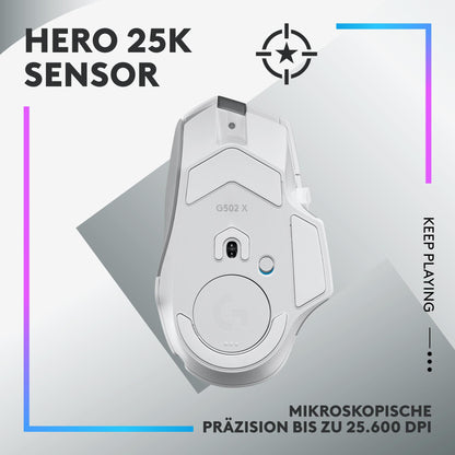 Rato Logitech G502 X Plus Lightspeed / 910-006171 branco - imagem 12
