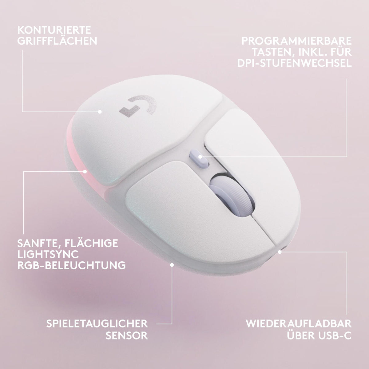 Rato Logitech G705 / 910-006367 branco - imagem 10