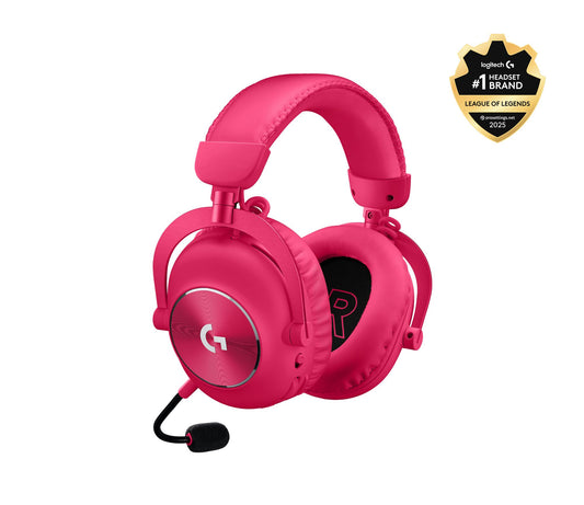 Auscultadores Logitech Pro X 2 Lightspeed / 981-001275 Magenta