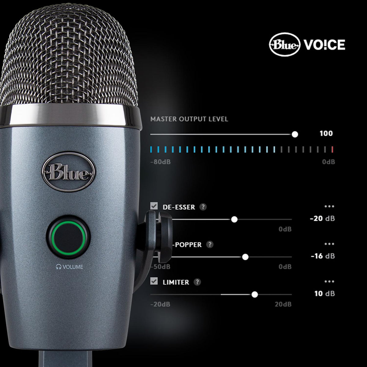 Microfone Logitech Yeti Nano / 988-000401 preto - imagem 3