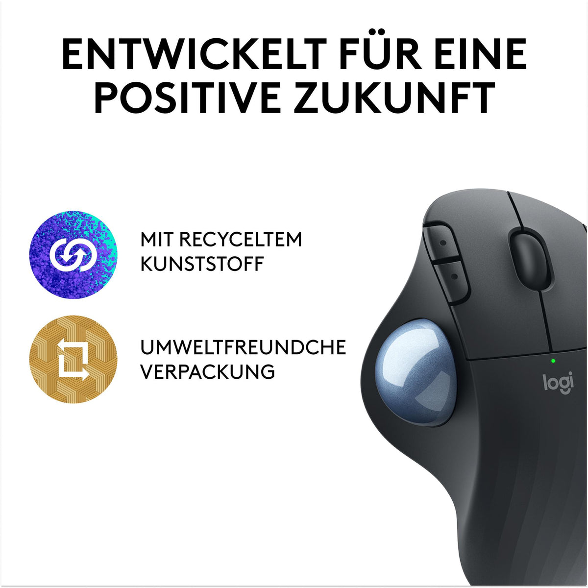 Rato Logitech ERGO M575S / 910-007029 Graphite, azul - imagem 15