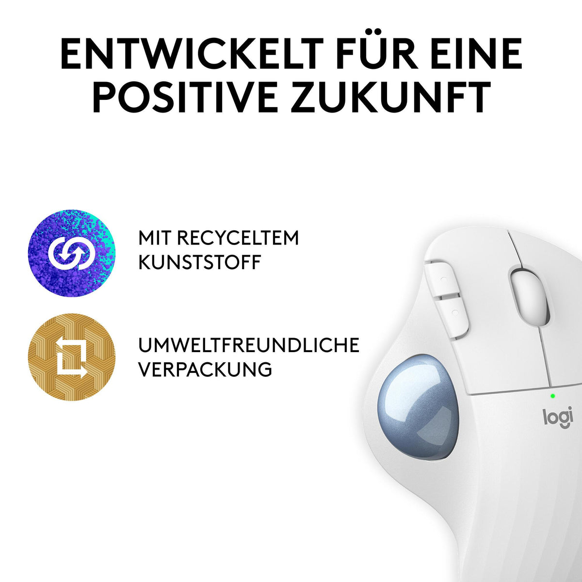 Rato Logitech ERGO M575S / 910-007030 azul, branco - imagem 15