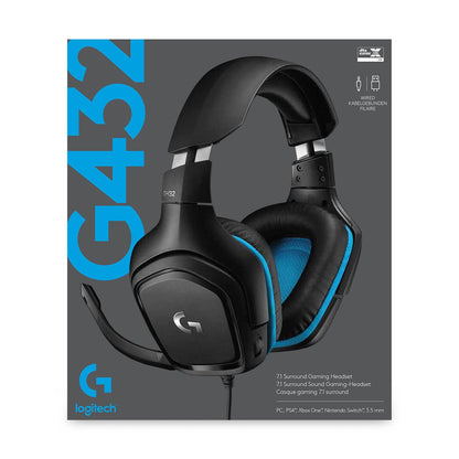 Auscultadores Logitech G432 / 981-000770 preto, azul - imagem 7