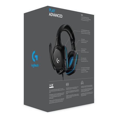 Auscultadores Logitech G432 / 981-000770 preto, azul - imagem 8