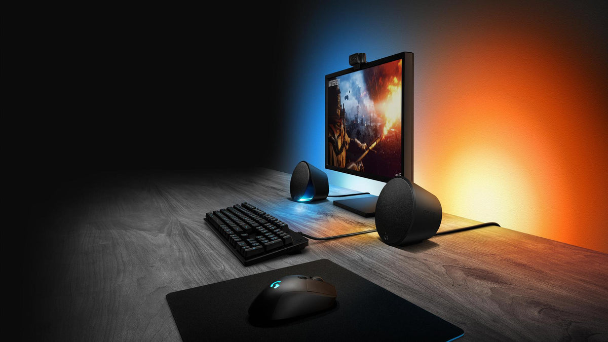 Coluna Logitech G560 Lightsync / 980-001301 preto - imagem 8