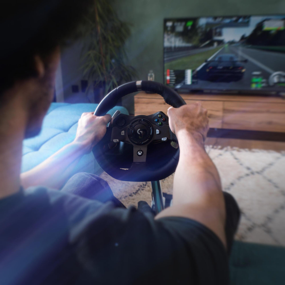 Comando de jogos Logitech G920 Driving Force / 941-000123 preto - imagem 3