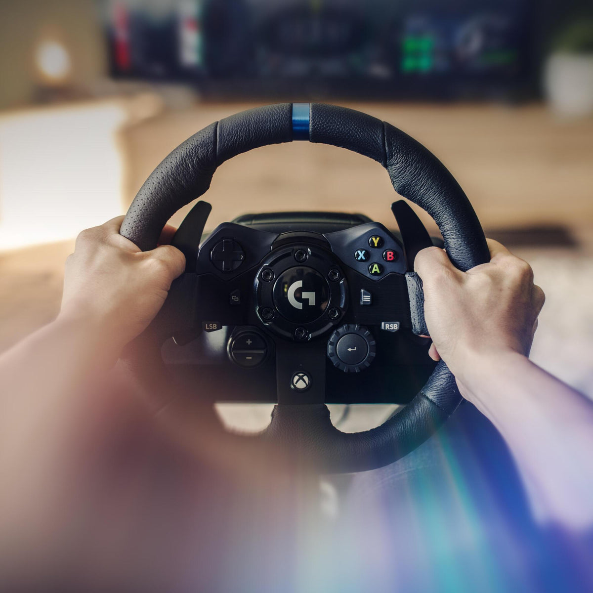 Volante de jogos Logitech G923 Wheel und Pedals XBox/PC / 941-000158 preto - imagem 4