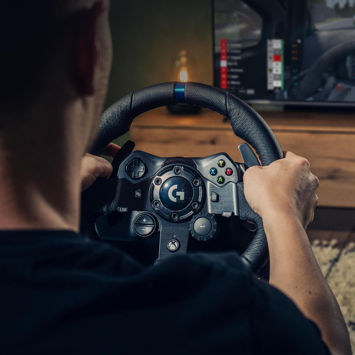 Volante de jogos Logitech G923 Wheel und Pedals XBox/PC / 941-000158 preto - imagem 6