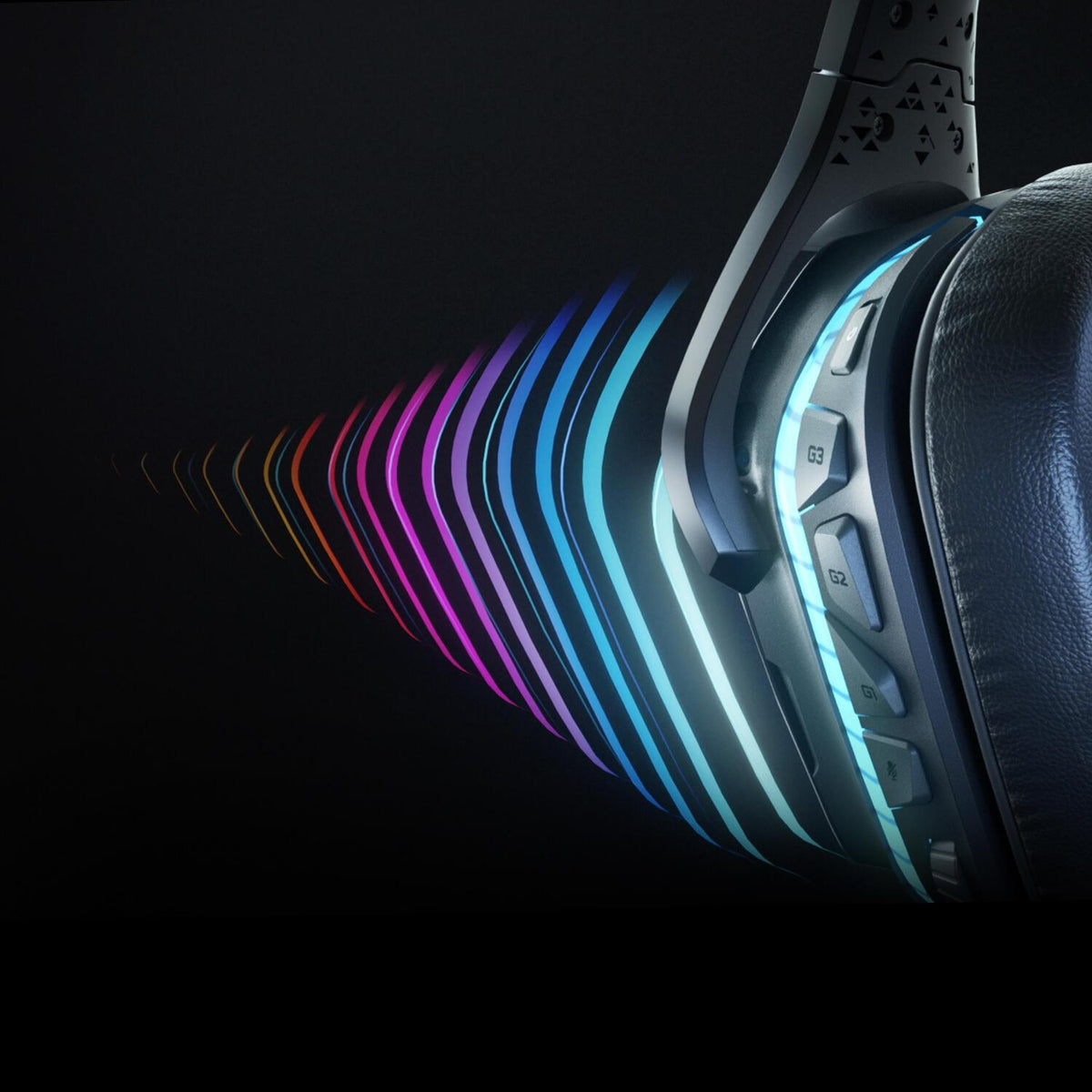 Auscultadores Logitech G935 / 981-000744 preto - imagem 8
