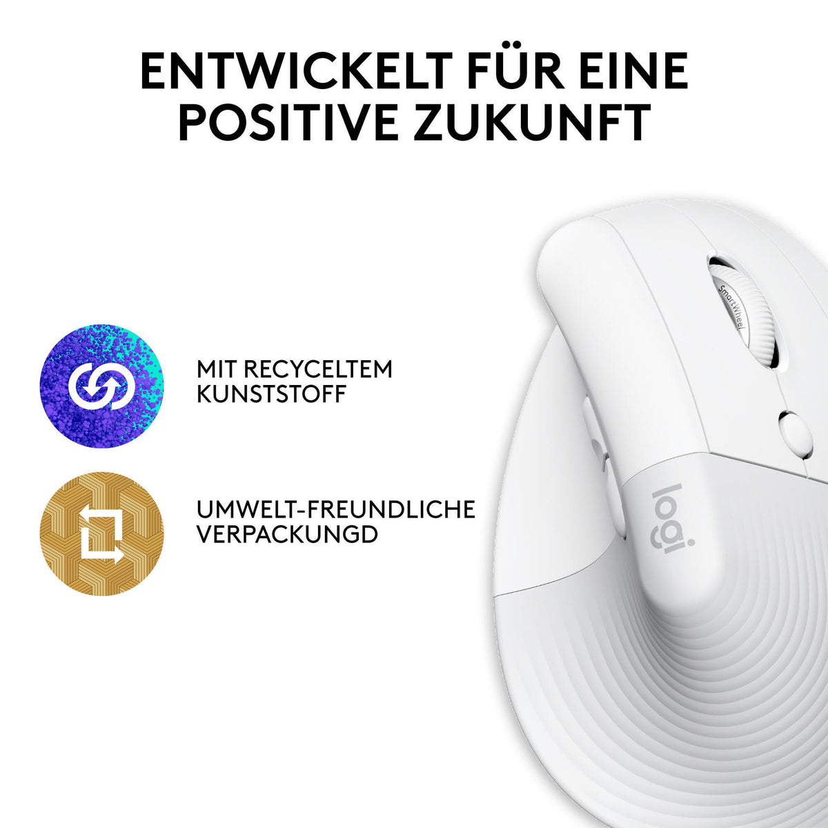 Rato Logitech Lift Vertical Mac / 910-006477 branco - imagem 11