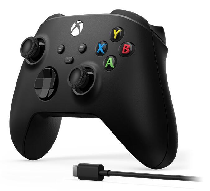 Comando de jogos Microsoft Xbox Sem fios mit Kabel / EP2-29944 preto Multipack - imagem 3