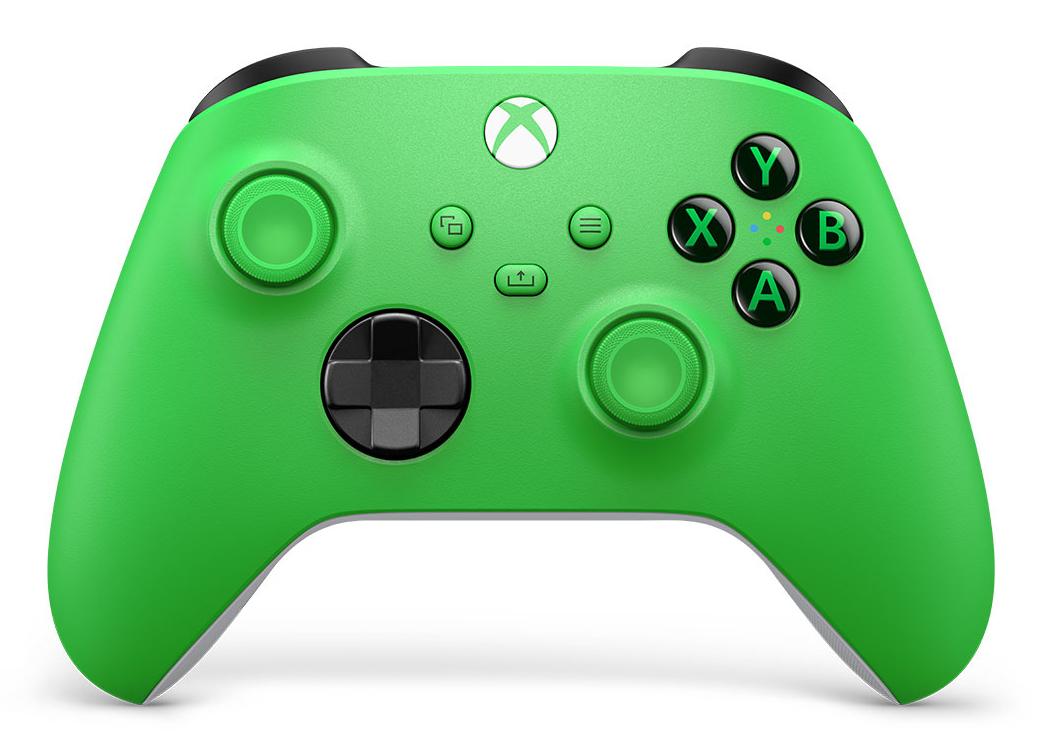 Comando de jogos Microsoft Xbox Sem fios Comando Velocity / EP2-29916 verde, branco - imagem 2