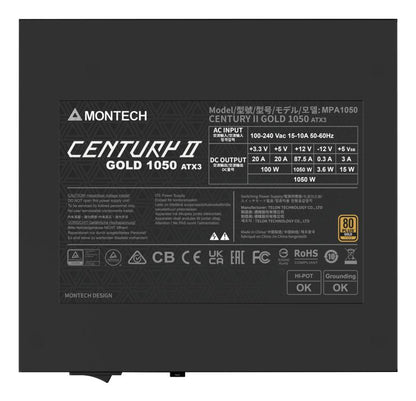 Fonte de Alimentação Montech CENTURY II 1050W / CENTURY II 1050W prateado - imagem 5