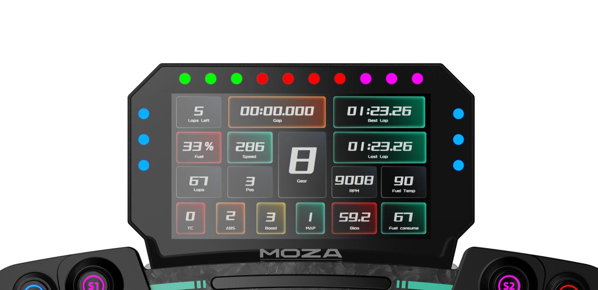 Comando de jogos Moza Racing CM2 Racing Dash / RS072 preto - imagem 11