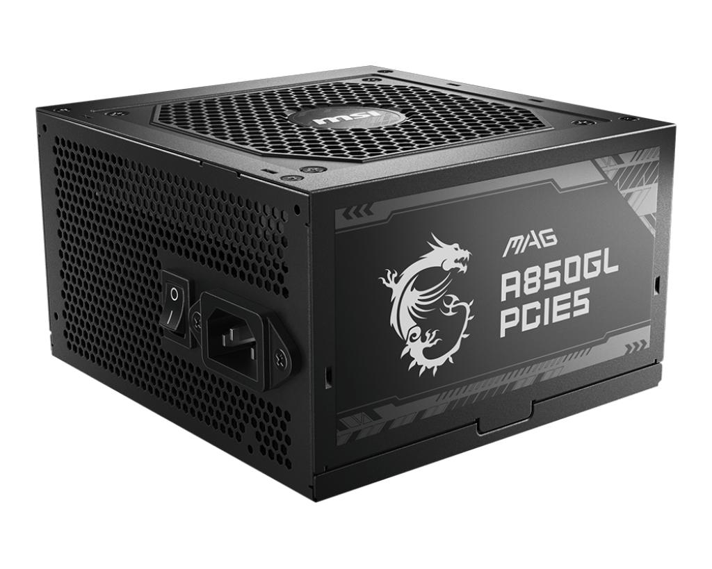 Fonte de Alimentação MSI MAG A850GL PCIE5 / 306-7ZP8A11-CE0 preto - imagem 4