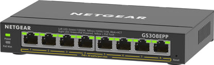 Switch de Rede Netgear Essentials GS308EPP / GS308EPP-100PES preto - imagem 12