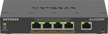 Switch de Rede Netgear GS305EP / GS305EPP-100PES preto - imagem 11