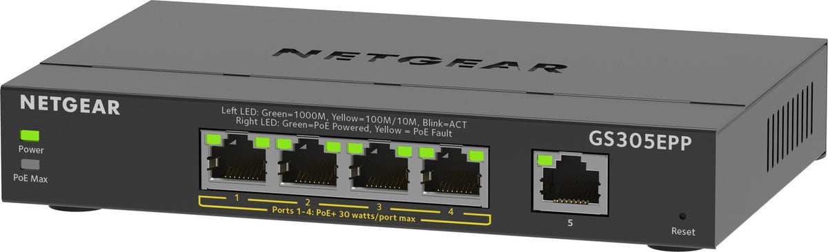 Switch de Rede Netgear GS305EP / GS305EPP-100PES preto - imagem 13