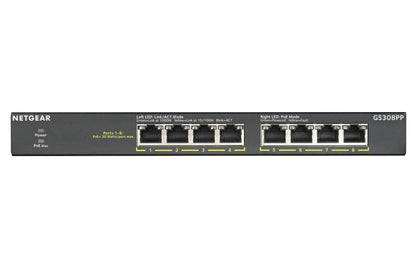 Switch de Rede Netgear GS308PP / GS308PP-100EUS preto - imagem 6