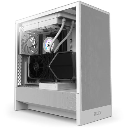 Caixa de Computador Nzxt H Série H5 Flow / CC-H52FW-01 branco