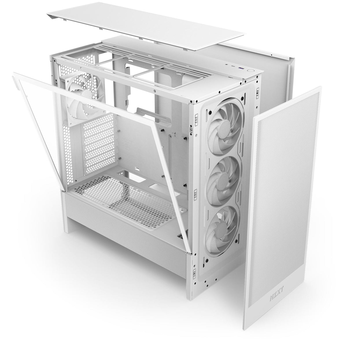 Caixa de Computador Nzxt H Série H5 Flow / CC-H52FW-01 branco - imagem 6