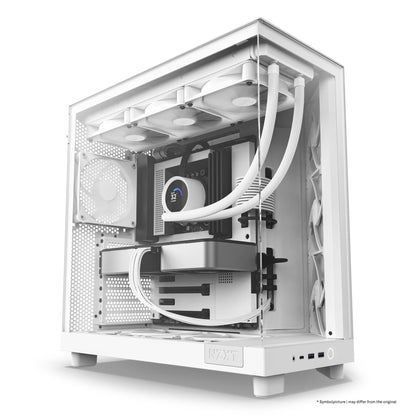 Caixa de Computador Nzxt H6 Flow / CC-H61FW-01 branco - imagem 4