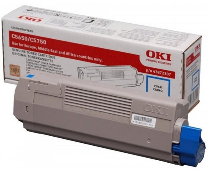 OKI Toner 43872307 Cyan Standard