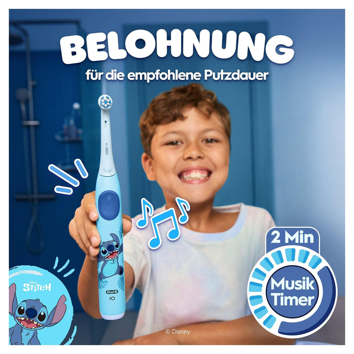 Escova de Dentes Elétrica Oral-B iO Kids Lilo e Stitch mit Etui / 931663 azul - imagem 11