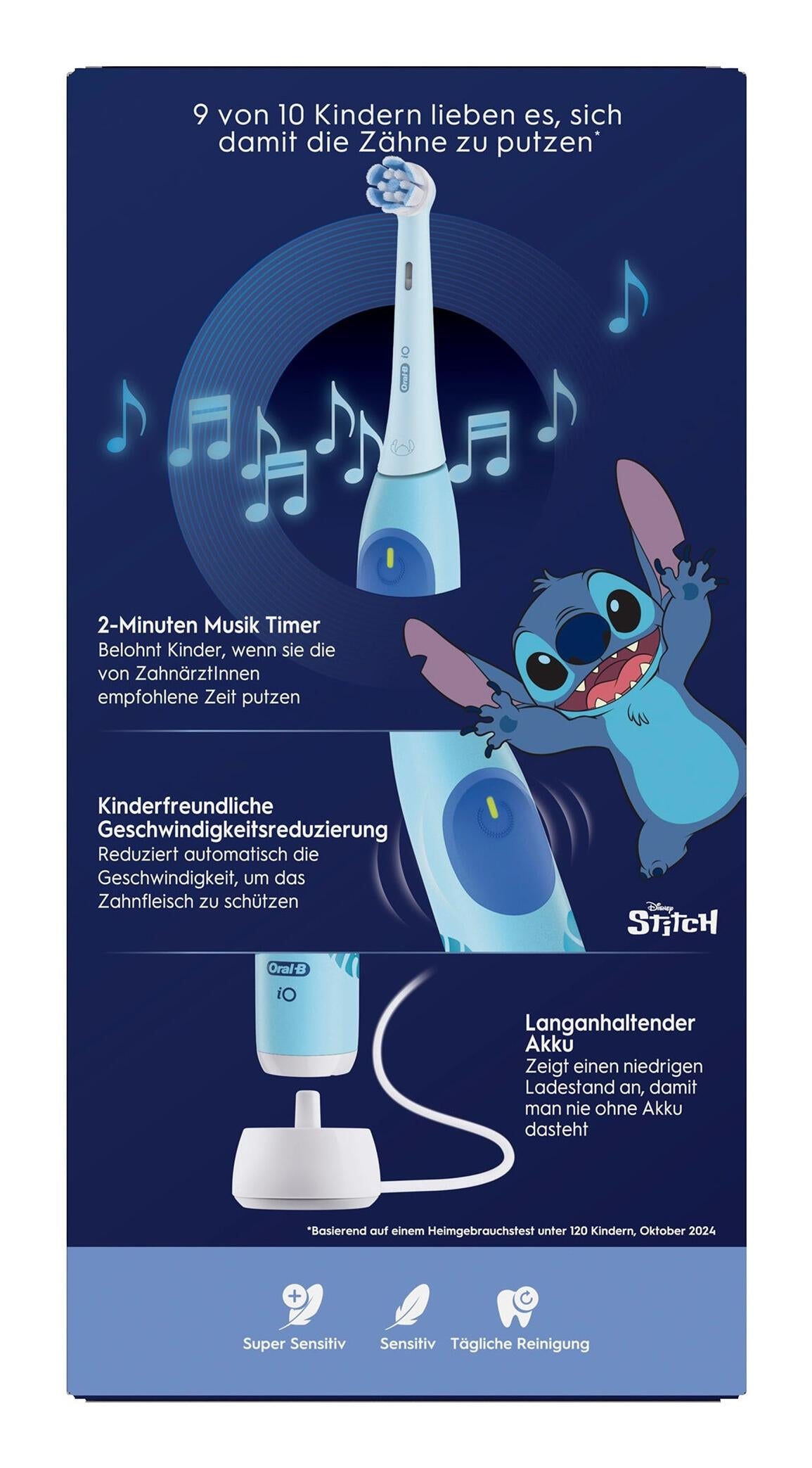 Escova de Dentes Elétrica Oral-B iO Kids Lilo e Stitch mit Etui / 931663 azul - imagem 3