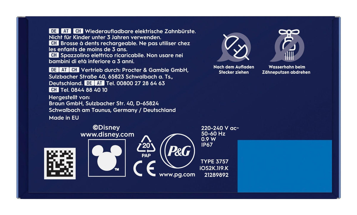 Escova de Dentes Elétrica Oral-B iO Kids Lilo e Stitch mit Etui / 931663 azul - imagem 6