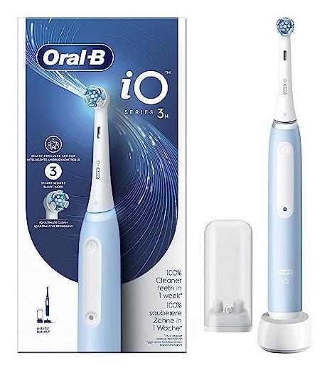 Escova de Dentes Elétrica Oral-B iO Série 3 / 730850 Light azul, branco