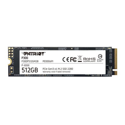 Disco SSD Patriot Memória M.2 P300 512GB / P300P512GM28 branco, preto