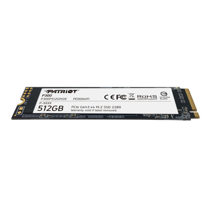 Disco SSD Patriot Memória M.2 P300 512GB / P300P512GM28 branco, preto - imagem 3