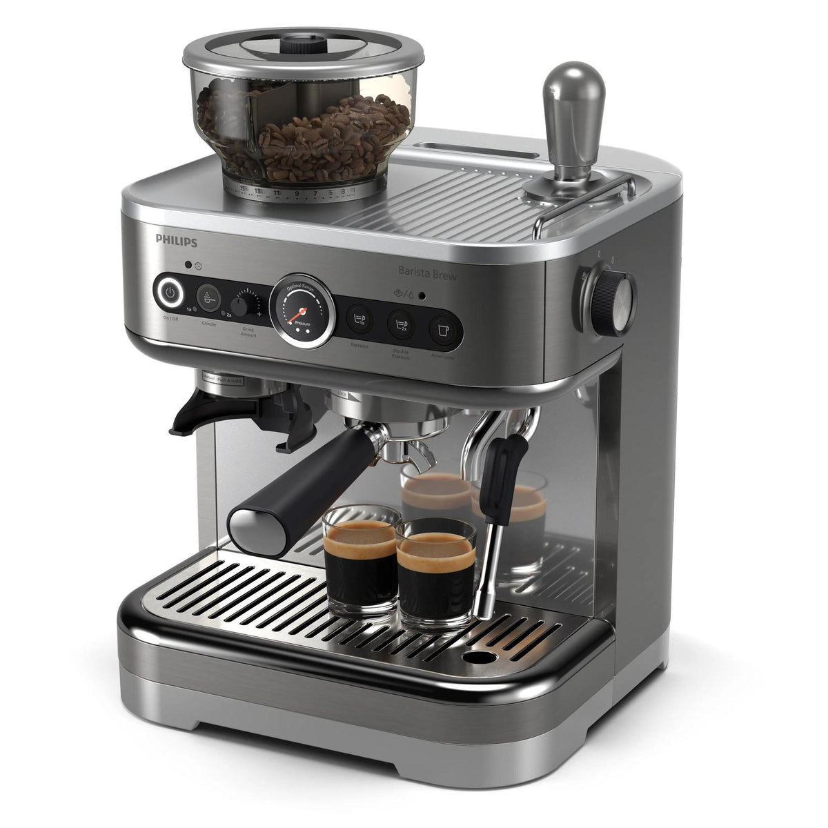Máquina de Café Philips Barista Brew / PSA3228/01 cinzento - imagem 10