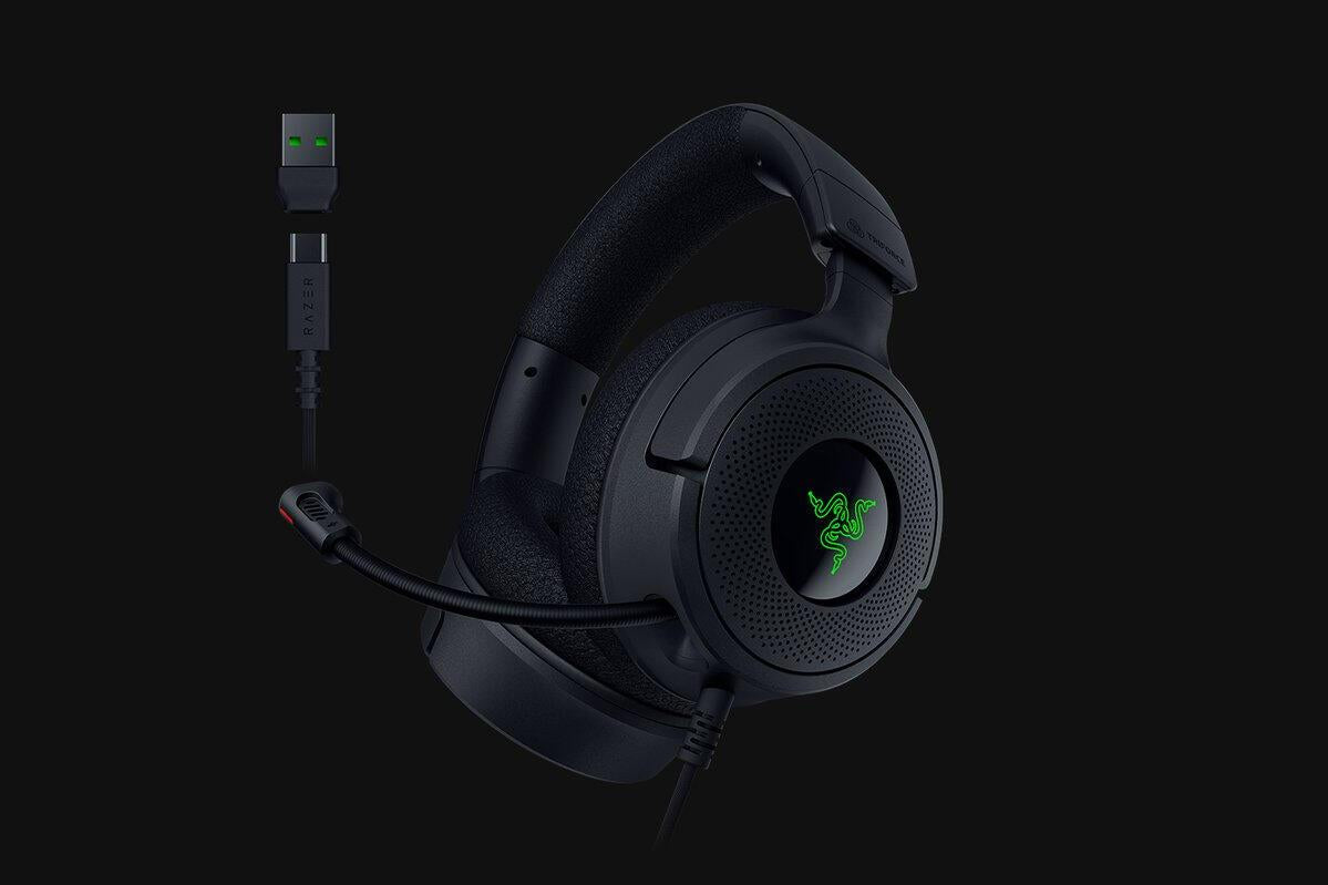 Auscultadores Razer Kraken V4 X / RZ04-05180100-R3M1 preto - imagem 10