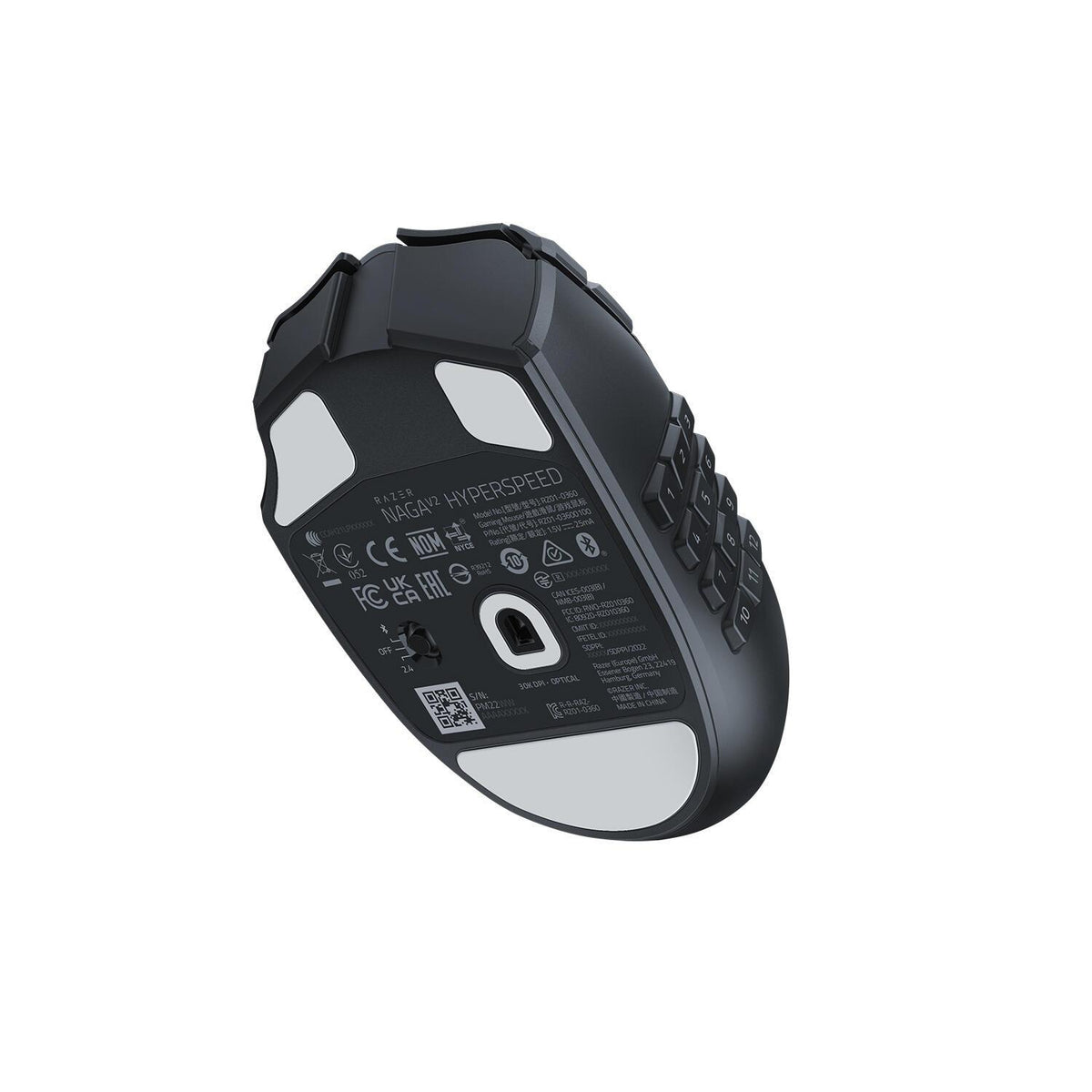 Rato Razer Naga V2 HyperSpeed / RZ01-03600100-R3G1 preto - imagem 5