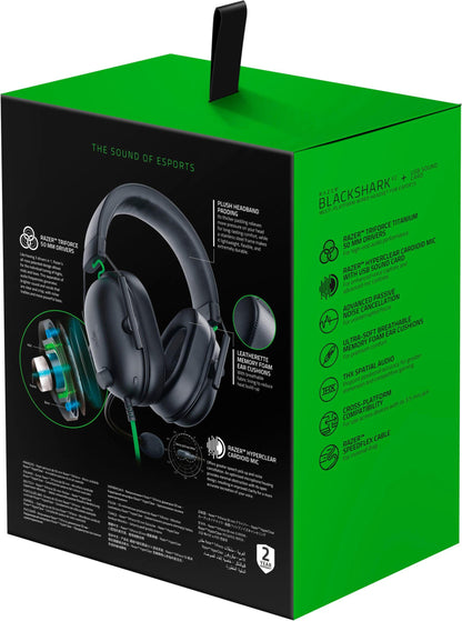 Auscultadores Razer BlackShark V2 X / RZ04-03240100-R3M1 preto, verde - imagem 6