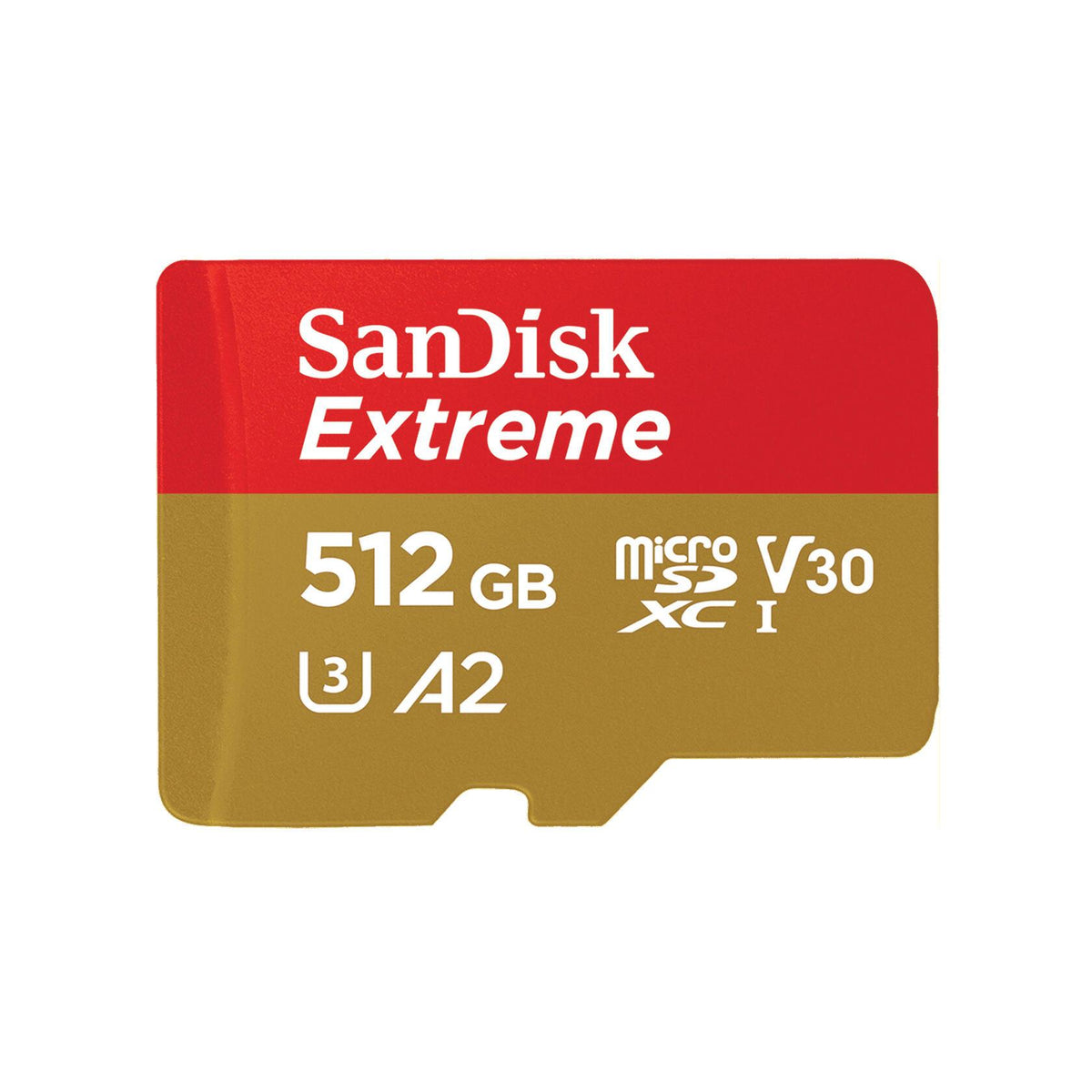 Cartão de Memória SanDisk Micro Cartão SD Extreme 512GB V30 / SDSQXAV-512G-GN6MA dourado, vermelho S