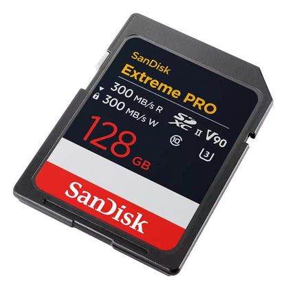 Cartão de Memória SanDisk Cartão SD Extreme Pro 128GB V90 / SDSDXDM-128G-GN4IN preto - imagem 2