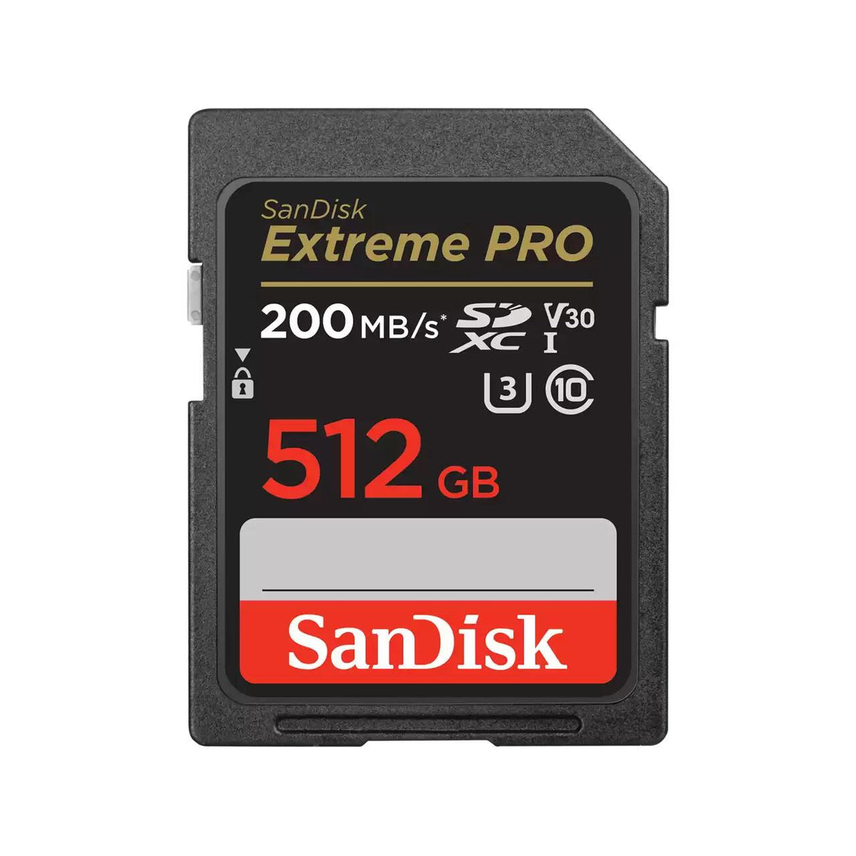 Cartão de Memória SanDisk Cartão SD Extreme Pro 512GB V30 / SDSDXXD-512G-GN4IN preto