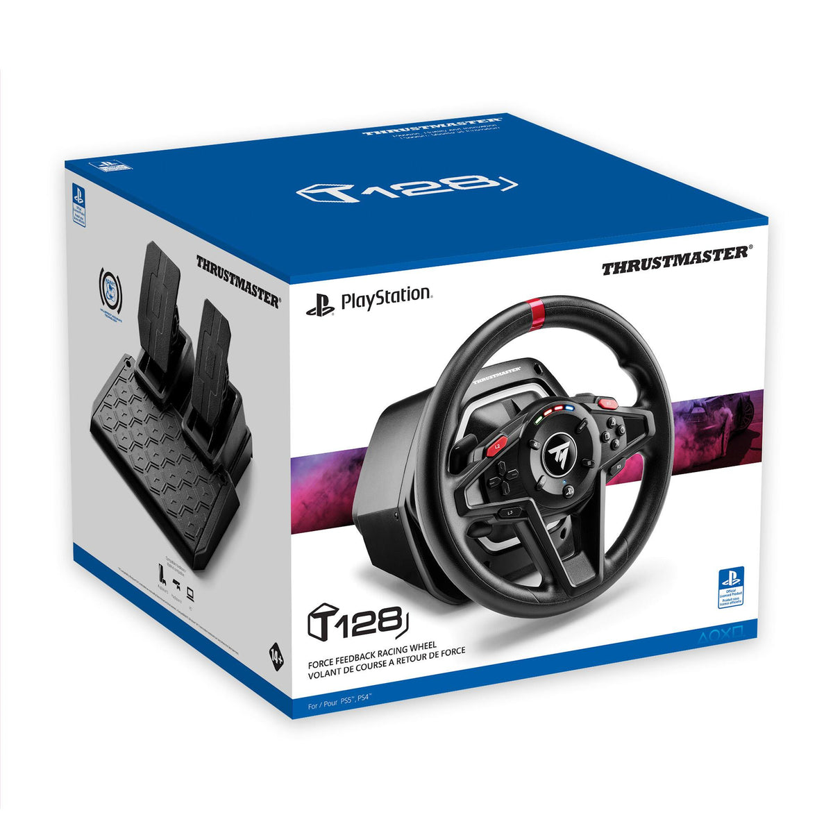 Volante de jogos Thrustmaster T128 for Playstation / 4160781 preto - imagem 7